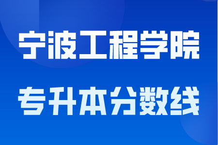 宁波工程学院专升本分数线