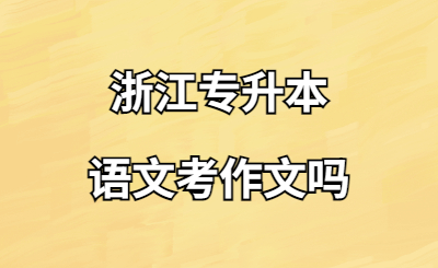 浙江专升本语文考作文吗.jpg