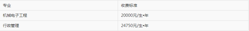 同济大学浙江学院退役大学生士兵免试专升本学费
