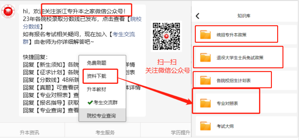 浙江省专升本招生计划